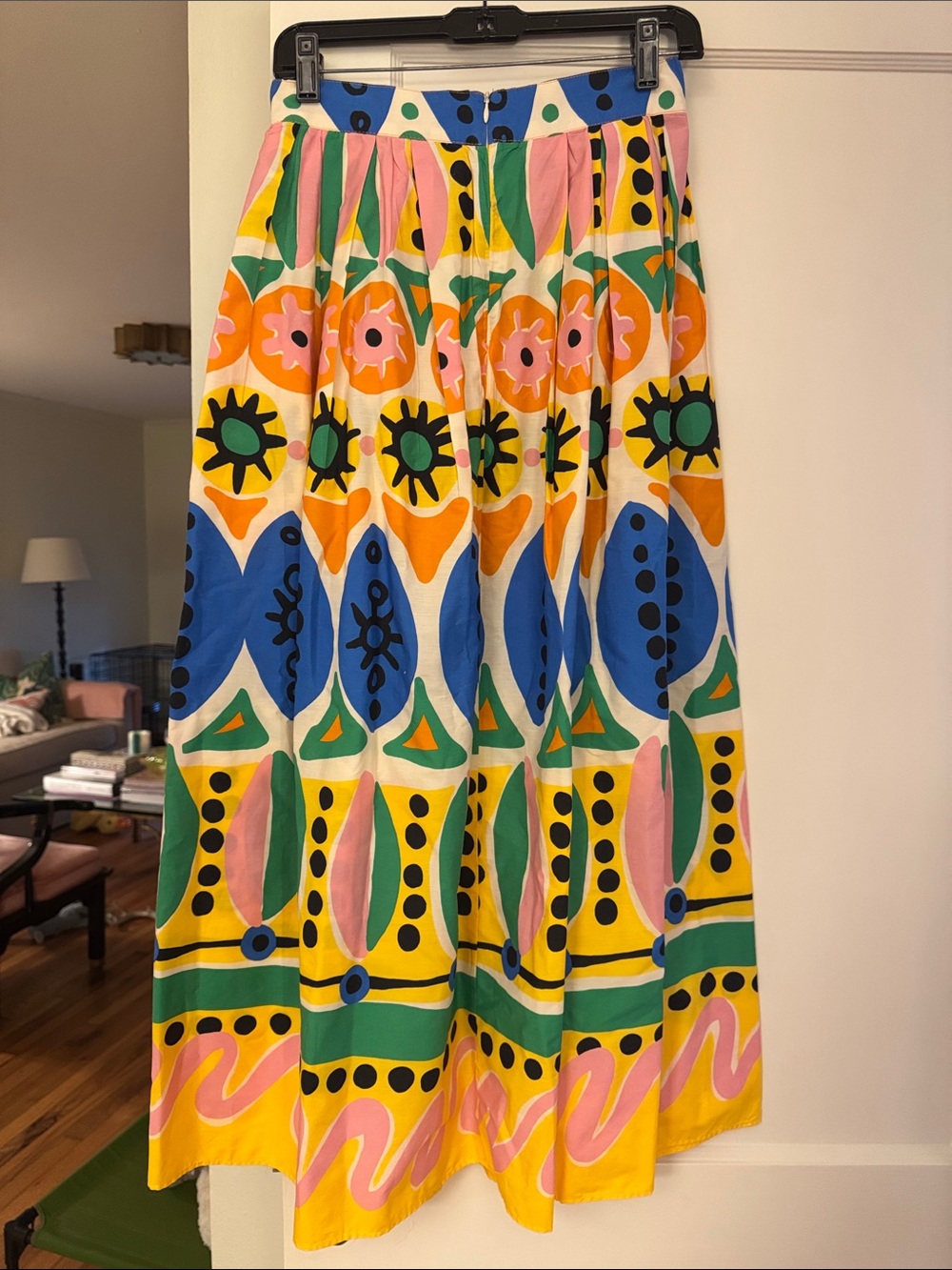 Zara Colorful Printed Midi Skirt - Picture 2 of 3